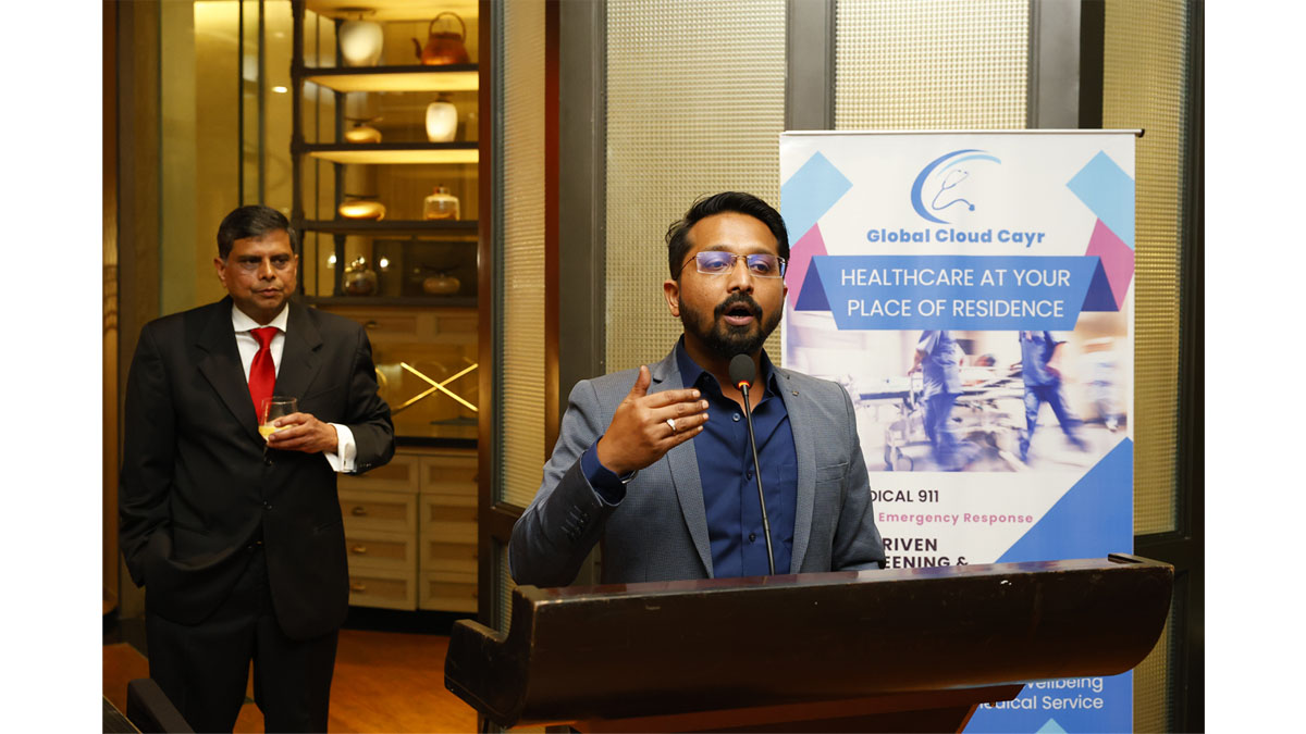 Dr. Rahul Anand, Founder & Director of Global Cloud Cayr speaking about the facilities of  Global Cloud Cayr