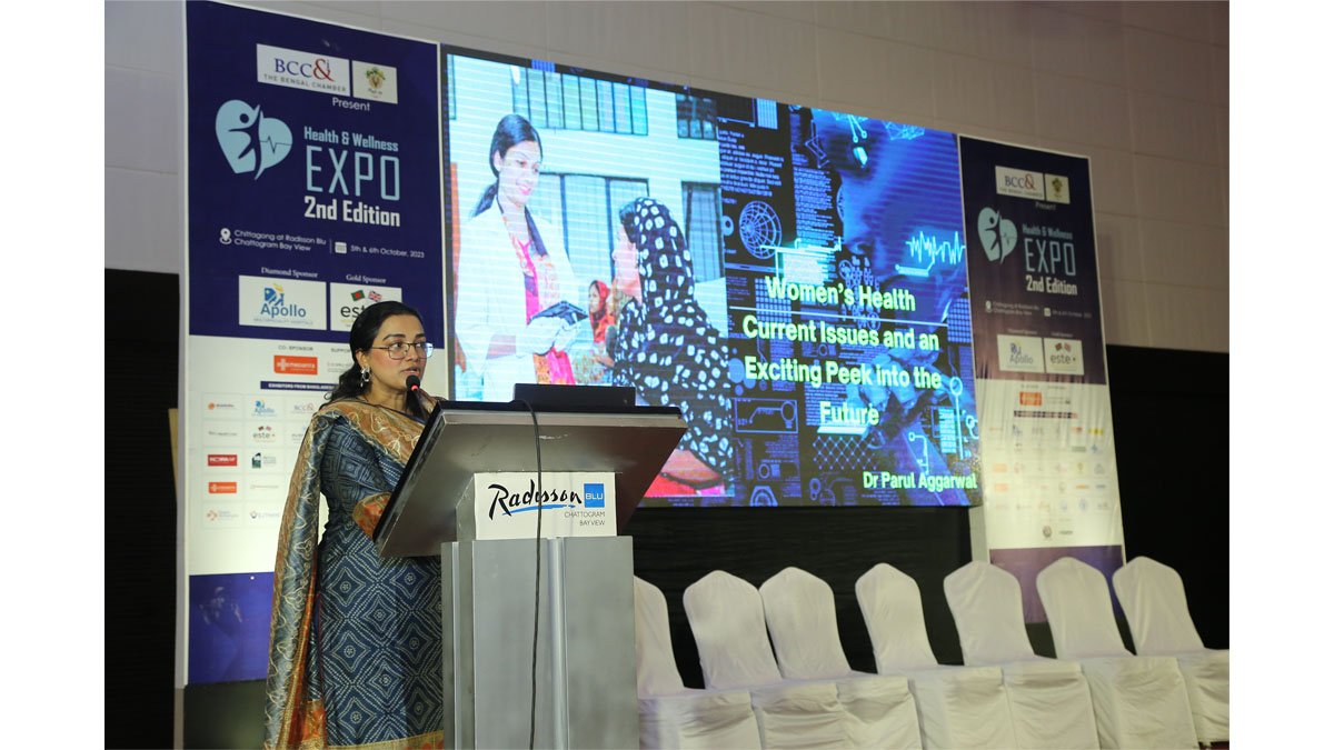 Health Talk in progress : A Talk on “Women's health - current status and an exciting peek into the future”	by Dr. Parul Agarwal, Clinical Head & Senior IVF Consultant, IVF Specialist & Reproductive Medicine, Milann Fertility Centre, New Delhi