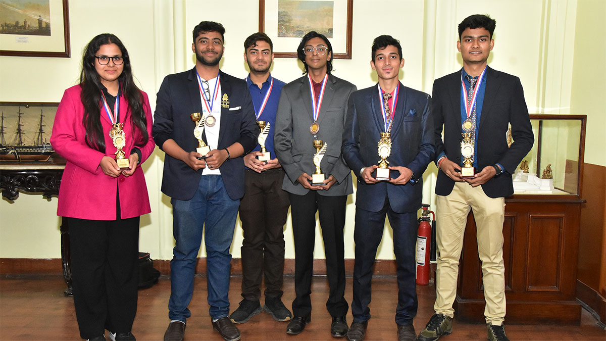Winners of the Inter College debate competition and paper presentation on 9th Janaury 2024 were awarded on 17th January 2024 at The Bengal Chamber Premises at the Swami Vivekananda: A Herald for Sustainable Tourism programme.