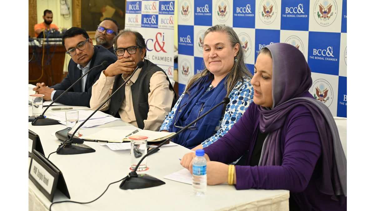 Professor Rangina Hamidi, Professor of Practice, Thunderbird School of Global Management, Arizona State University addressing the audience