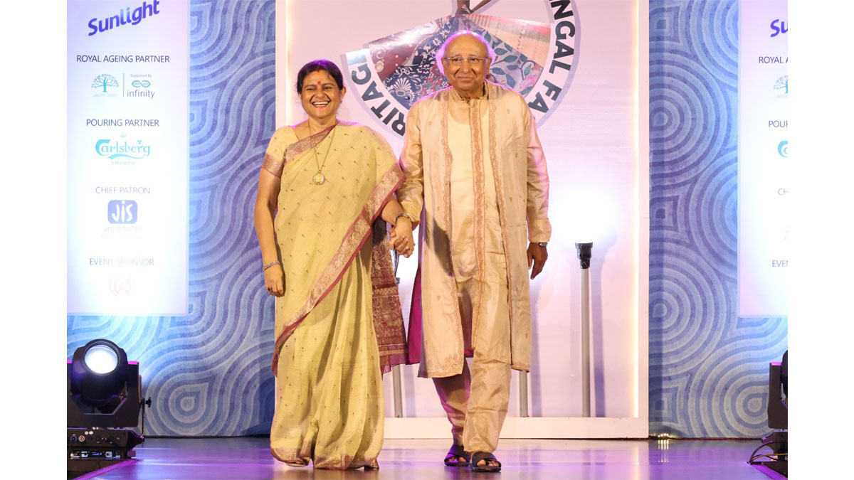 Mr. Sabyasachi Hajara, Director, Apeejay Shipping Ltd., and his wife Mrs. Hajara walked at the Defile de mode – a specially curated Runway walk on the occasion of BCC&I’s Annual Night 2023.