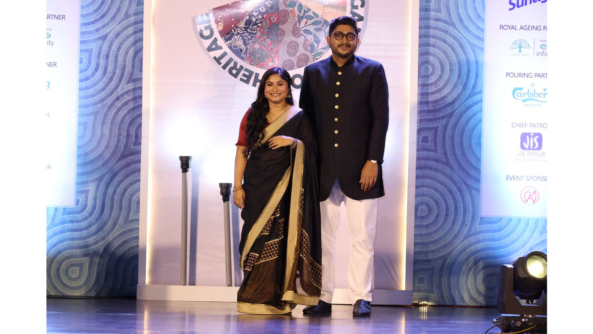 Mr. Abhishek Koar, Executive, BCC&I, and Ms Sumana Sarkar, Manager, BCC&I from The Chamber Secretariat walked at the Defile de mode – a specially curated Runway walk on the occasion of BCC&I’s Annual Night 2023.