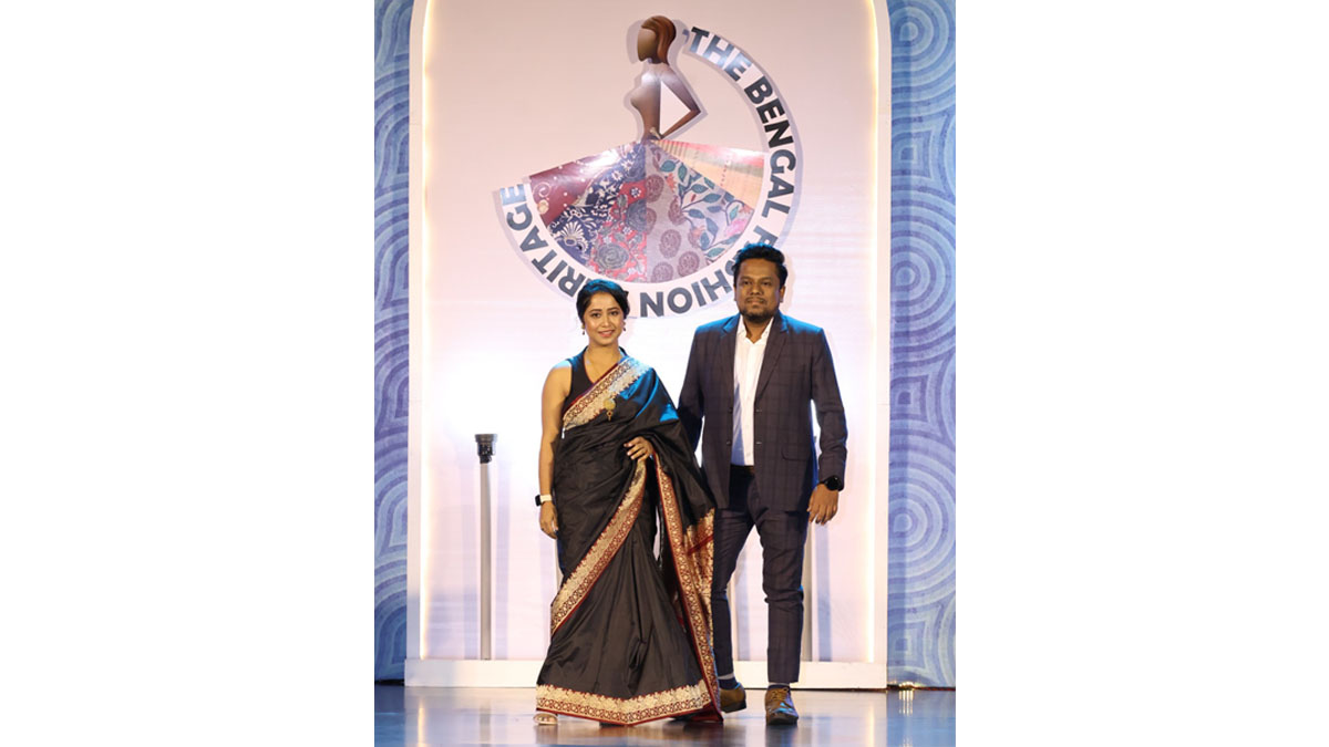 Mr. Joy Bhowmick, Senior Accounts Executive, BCC&I, and Ms Liza Mazumder, Senior Accounts Executive, BCC&I from The Chamber Secretariat walked at the Defile de mode – a specially curated Runway walk on the occasion of BCC&I’s Annual Night 2023.