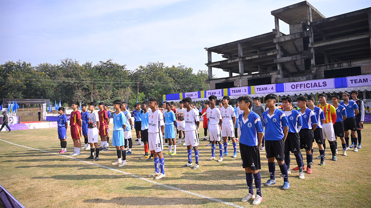 Teams during the Oath taking ceremony