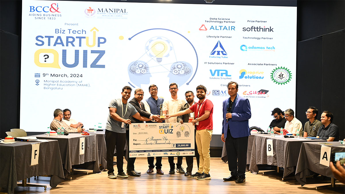 2nd Runners Up- Mr. Jameer KB (Cochin) and Mr Preetham Upadhya (Bengaluru) during the Award Ceremony.