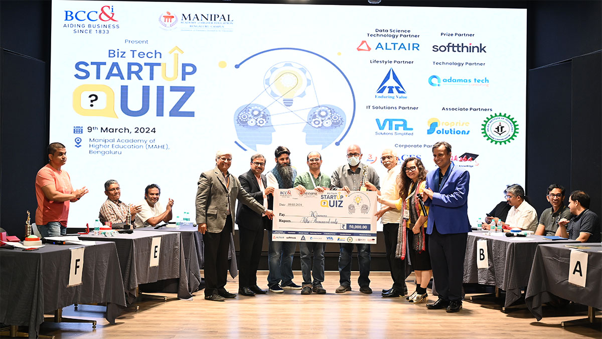 Winners- Mr B Naveen Kumar (Hyderabad) and Mr Jayakanthan R (Chennai) during the Award Ceremony.