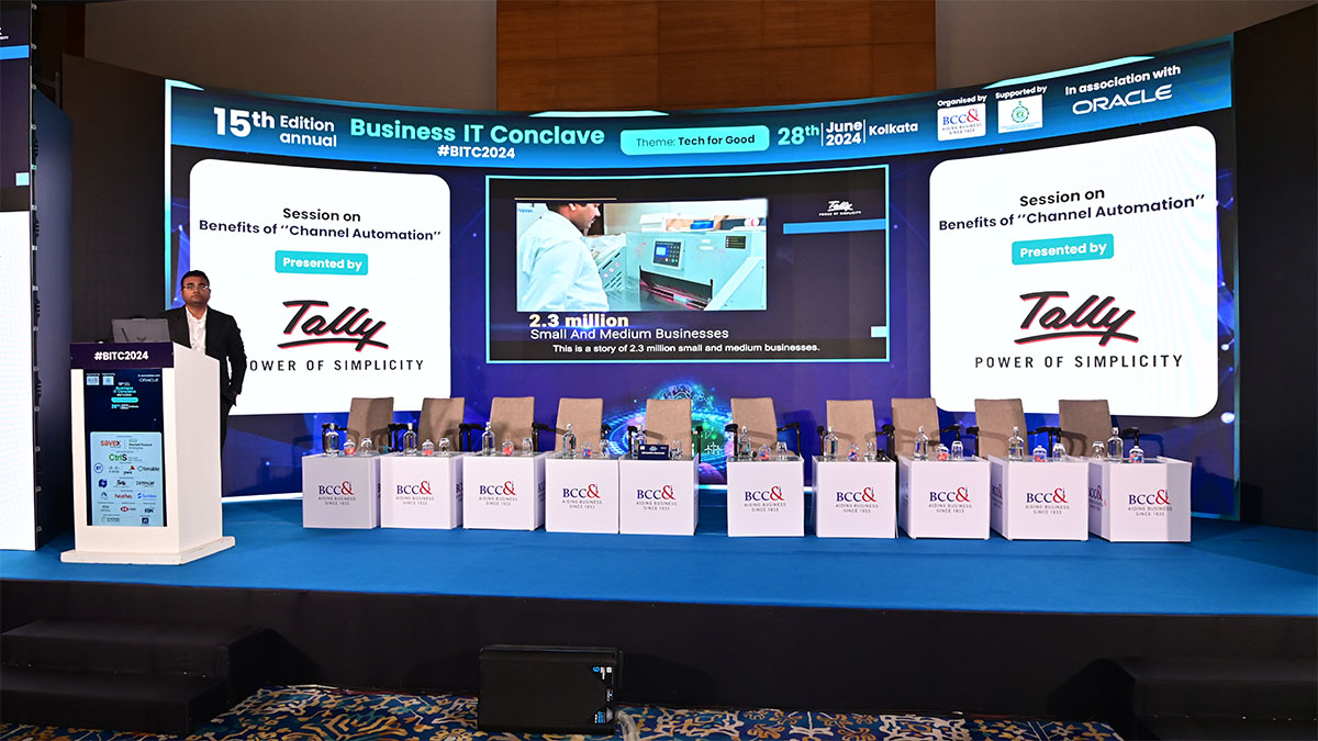 Session on Benefits of Channel Automation presented by Tally Solutions Pvt Ltd. featuring Mr. Sidharth Prashar, Deputy General Manager - Enterprise Sales, Tally Solutions Pvt Ltd