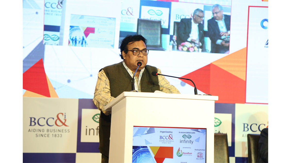 Dr. Chiranjib Bhattacharya, Chairperson, IT Entrepreneurs and eCommerce Committee, BCC&I; Co-Chairperson, IT Committee, BCC&I and Chief Executive Officer & Director, Wizertech Informatics Pvt. Ltd delivering the formal Vote of Thanks. 