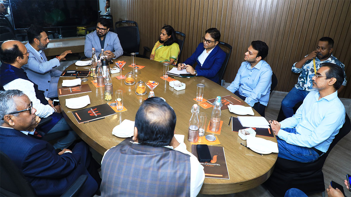 Meeting in progress - Shri Babul Supriyo, Hon’ble Minister-in-Charge, Department of Information Technology and Electronics, Government of West Bengal with potential Investors for Bengal. 