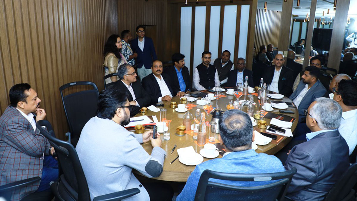 Meeting in progress - Shri Babul Supriyo, Hon’ble Minister-in-Charge, Department of Information Technology and Electronics, Government of West Bengal with potential Investors for Bengal. 