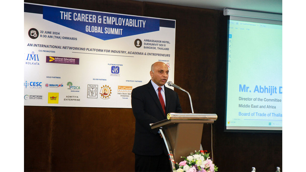 Special Address by Mr. Abhijit Datta, Director of the Committee on South Asia, Middle East and Africa, Board of Trade of Thailand