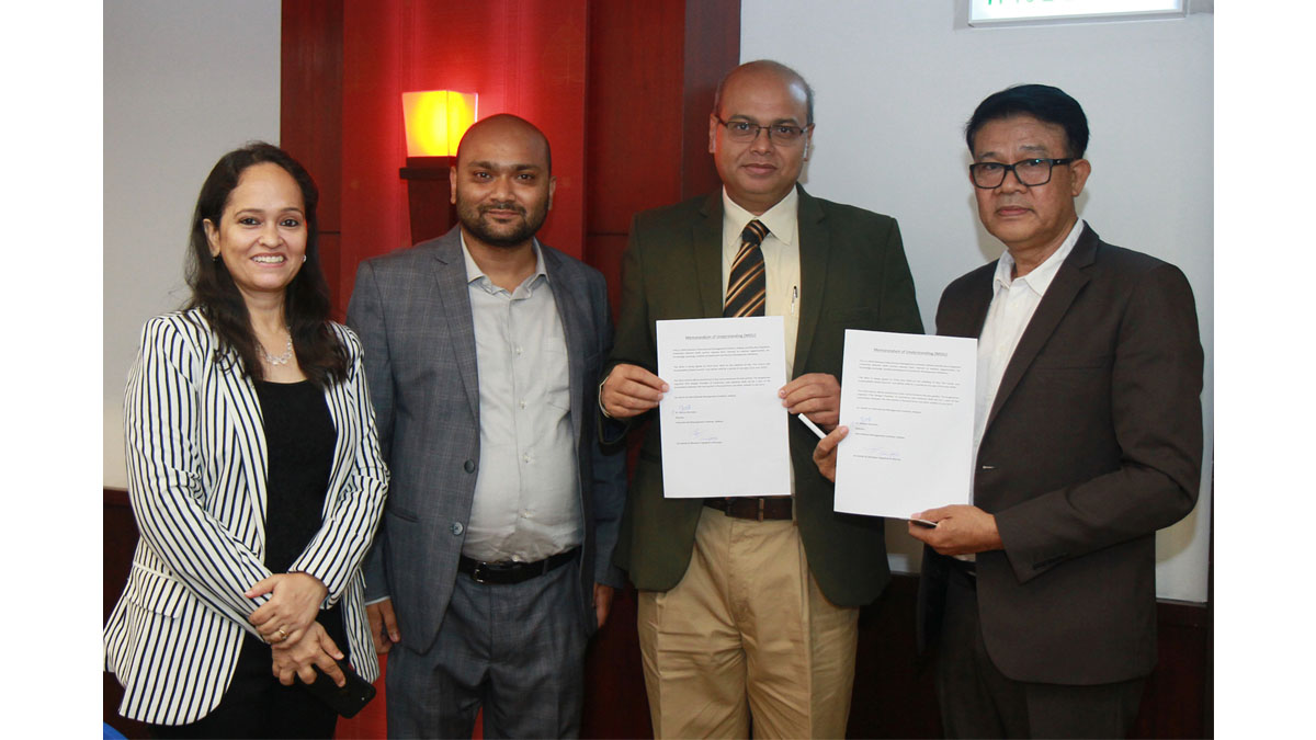 MOU signing between International Management Institute, Kolkata and Dhonburi Rajabhat University, Thailand