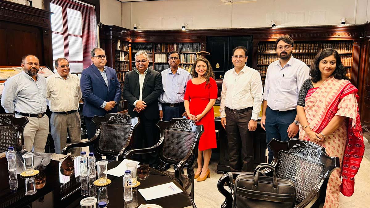 From L-R: Mr. Subhodip Ghosh, Director General, BCC&I, Mr. Surajit Majumdar, Senior General Manager to MD's Office, Corporate, Exide Industries Limited, Mr. Jayanta Chakraborty, Consultant, Indofil Industries Limited, Mr. Gautam Ray, President, BCC&I, Mr. Alok Kumar Ghosh, GM(OS), Corporate, WBPDCL, Ms. Alessandra Carreon, Commissioner for the Michigan State Public Service Commission, Mr. Rajesh Jain, Vice President - Finance & Resource Mobilisation, SWACH Environment Private Limited, Mr. Manohar Bethapudi, Founder & CEO, Uneverse Mobility and Ms. Sucharita Bhattacharjee, Public Engagement Specialist, U.S. Consulate General Kolkata   