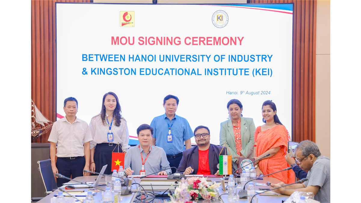 MoU signed between Kingston Educational Institute (KEI) and Hanoi University of Industry