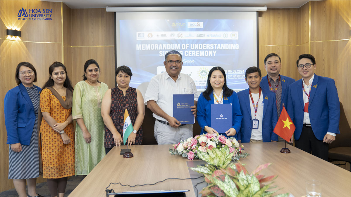 MoU signed between Saraswati Online.Com and Hoa Sen University, HCMC, Vietnam