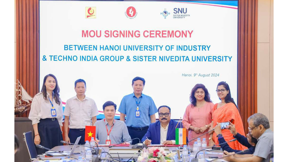 MoU signed between Techno India Group/ Sister Nivedita University and Hanoi University of Industry Techno India Group/ Sister Nivedita University 
