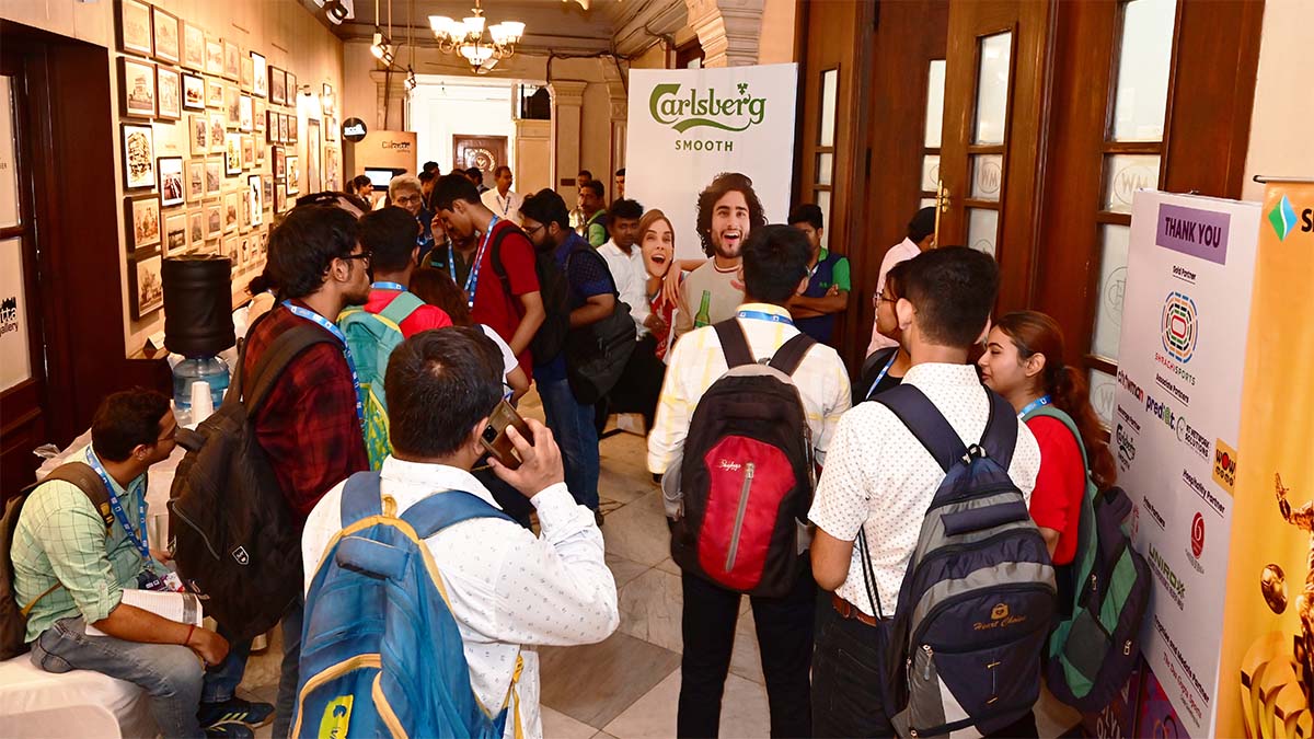 Quizzers at the venue. 