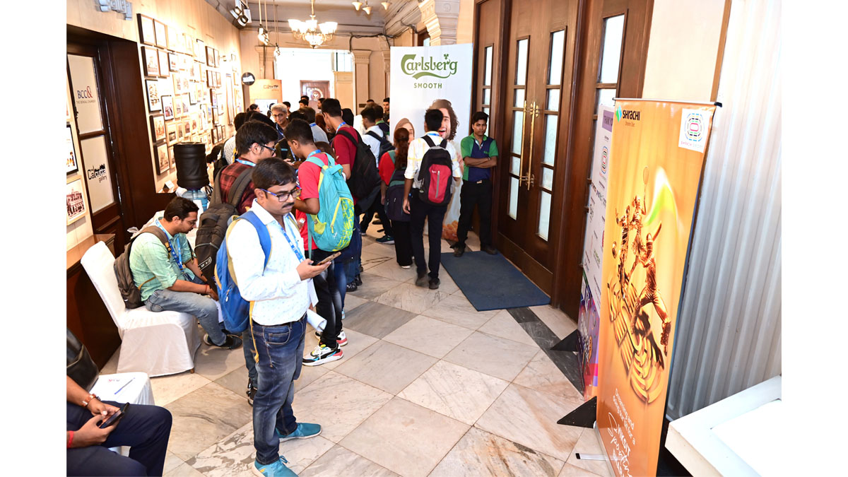 Quizzers at the venue.