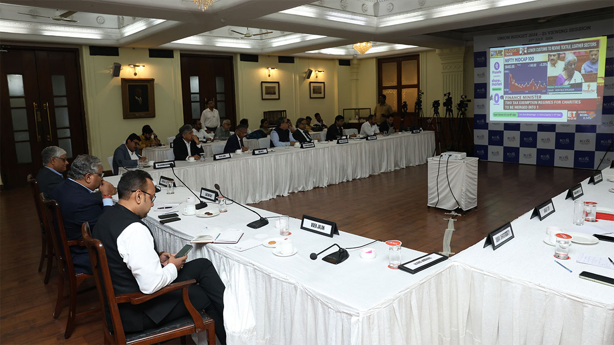 Union Budget 2024-25 Viewing Session in progress