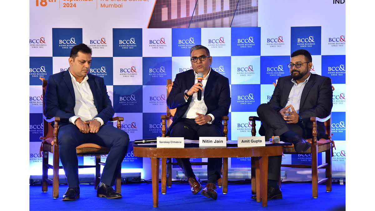 Discussion on “Indian Capital Market: Balancing the Compounding Magic and Risk Appetite” (L-R) Mr. Sandeep Chhabria, Lead - Passive Business, HDFC Mutual Fund, Mr. Nitin Jain, Partner, PwC, Mr. Amit Gupta, President & National Head – Wholesale Business, SBI Mutual Fund