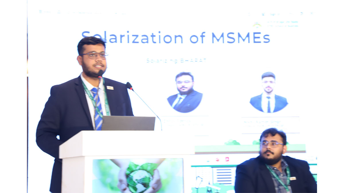 Session on Youths’ Voice - Entrepreneurial thoughts on Sustainable Development featuring Students from NTPC School of Business, Noida and Delhi School of Business and chaired by Dr. Sandeep Kumar, Assistant Professor, NSB - NTPC School of Business