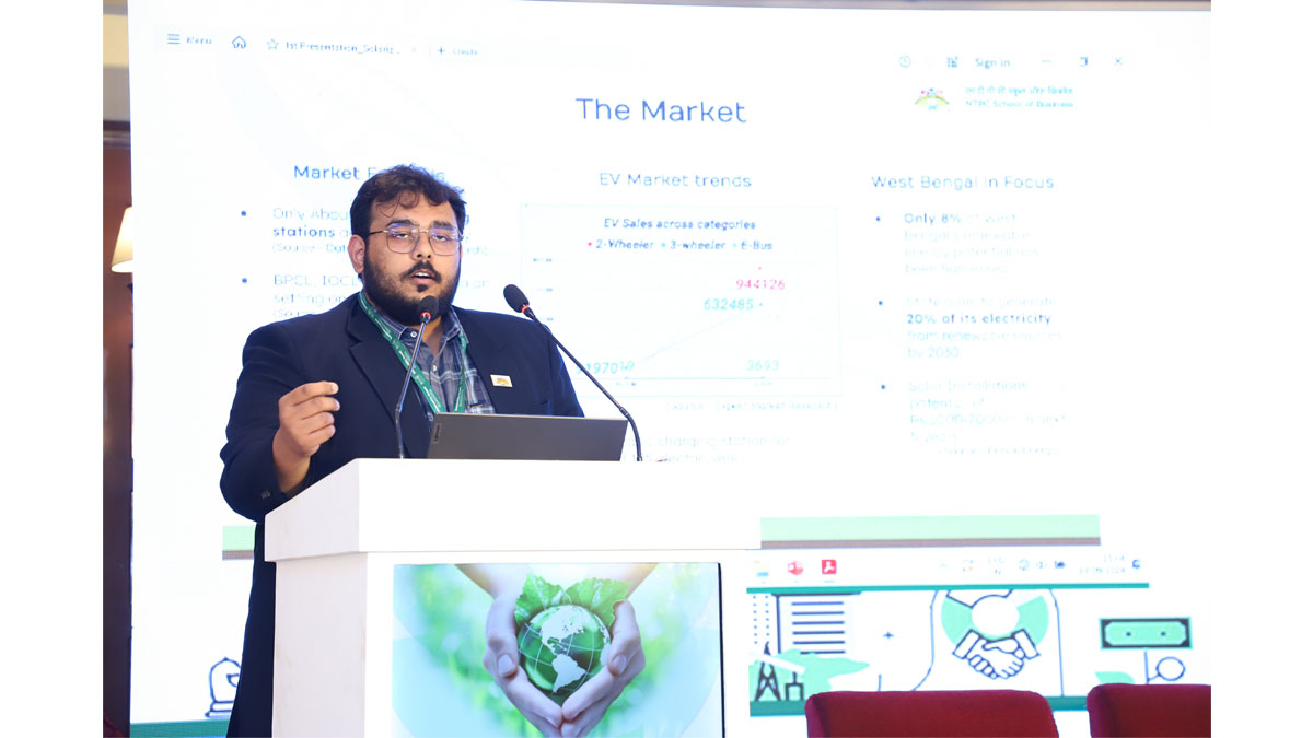 Session on Youths’ Voice - Entrepreneurial thoughts on Sustainable Development featuring Students from NTPC School of Business, Noida and Delhi School of Business and chaired by Dr. Sandeep Kumar, Assistant Professor, NSB - NTPC School of Business