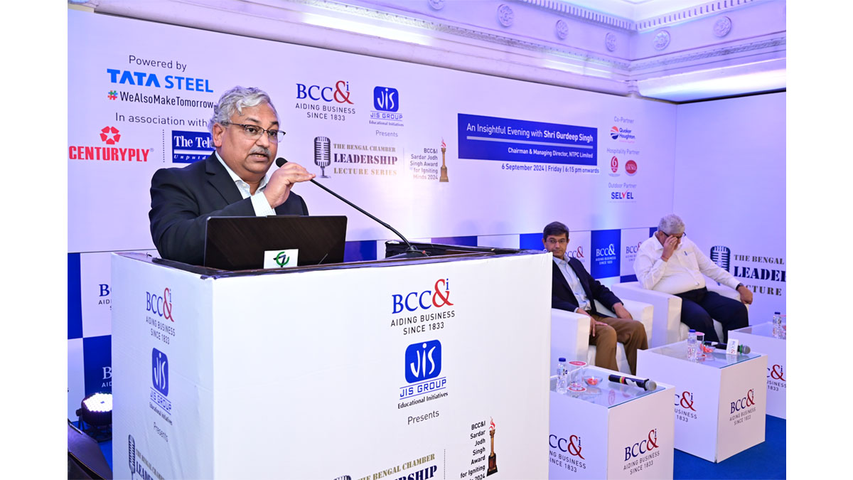 Mr. Gautam Ray, President of The Bengal Chamber and President Corporate RPSG Group commencing the Session with his welcome address