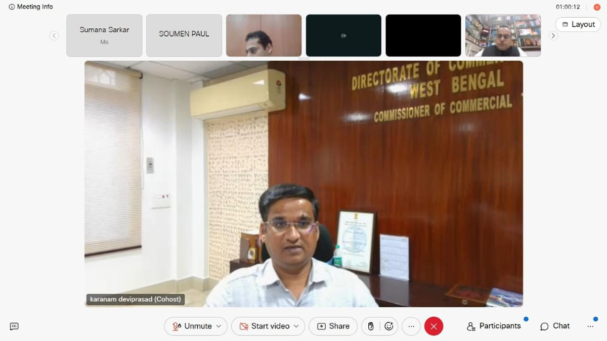 Mr. D. P. Karnam, IAS, Commissioner - Commercial Taxes, Government of West Bengal addressing the Participants