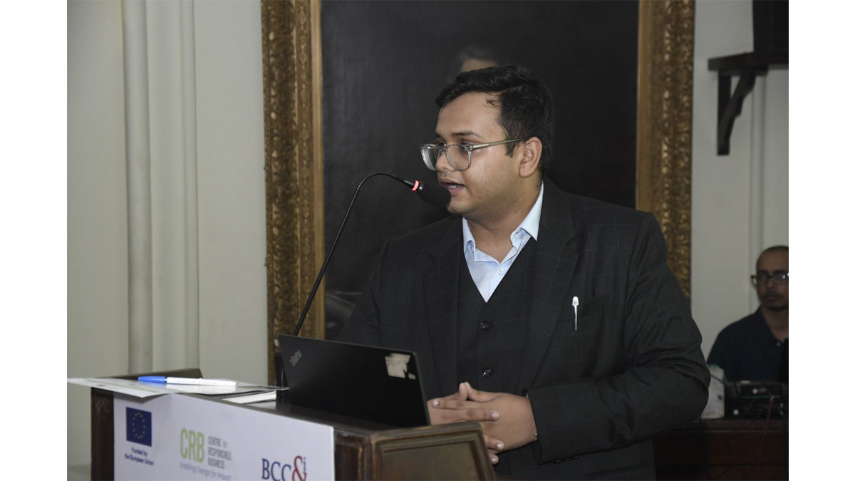 Mr. Dattatreya Dutta, ESG Advisory Lead, Intueri Consulting LLP at his Partner’s session on Sustainability Standards and Procedures in Business Supply Chain